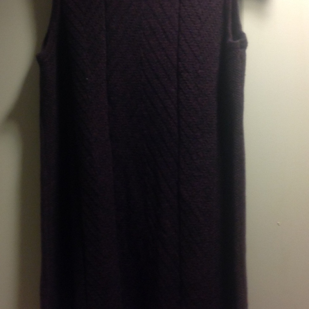 Dress, burgundy, knee length